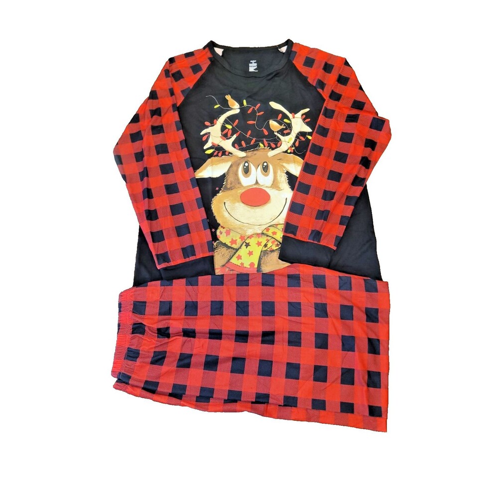Men's Christmas Pajamas W/ Reindeer,  Size M